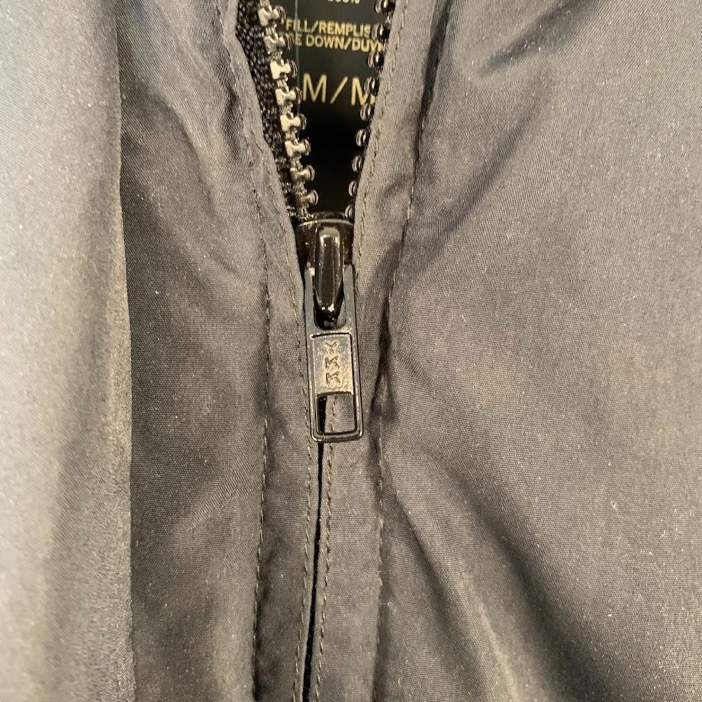 Vintage Eddie Bauer Premium Goose Down Black Winter Coat Puffer Women's Medium - Picture 9 of 16
